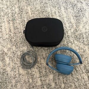 Blue Bose headphones